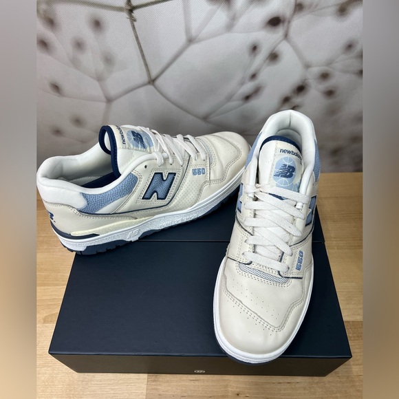 New Balance 550 Vintage Blue Indigo and vintage cream. Men’s Size 7.5 - Picture 6 of 12